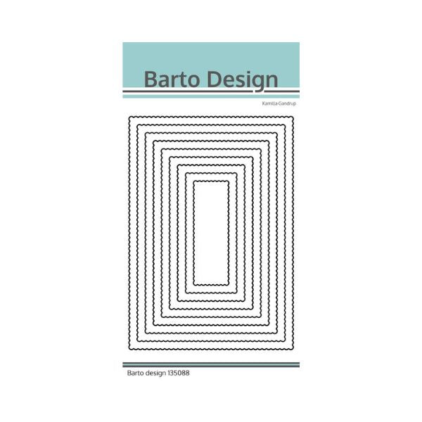 Barto Design Dies "Scalloped Rectangle"