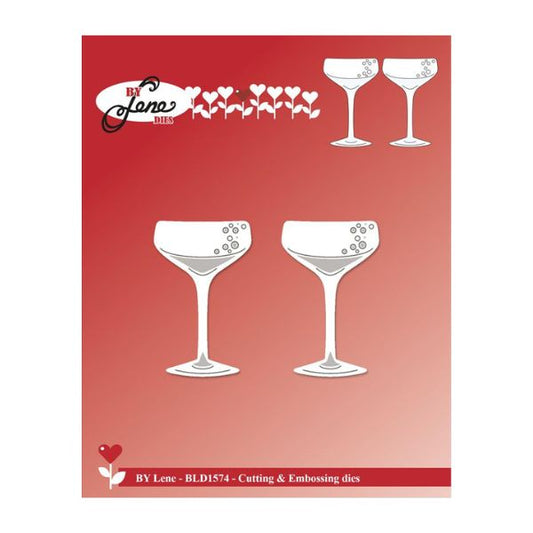 By Lene Dies "Champagne Glasses" BLD1574