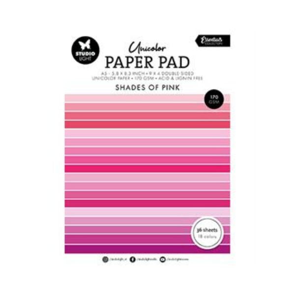 Studio Light Paper Pad "Shades of Pink"