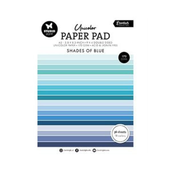 Studio Light Paper Pad "Shades of Blue"