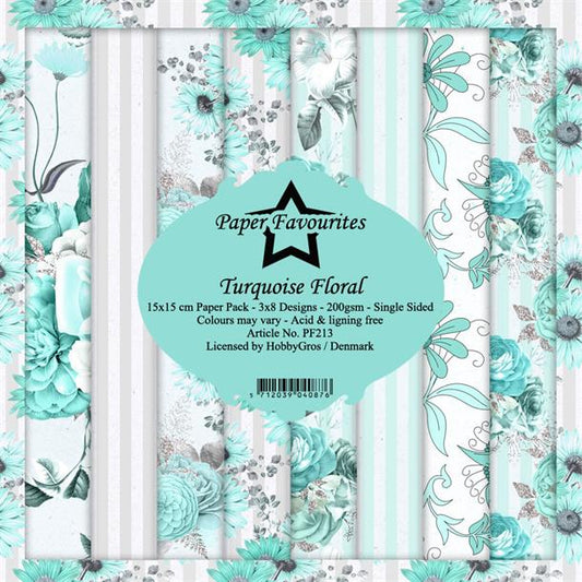 Paper Favourites Paper Pack "Turquoise Floral" PF213