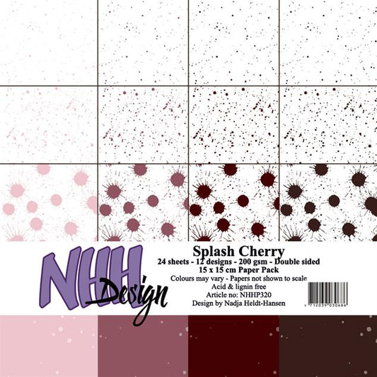 NHH Paperpad 15x15 cm "Splash Cherry" NHHP320