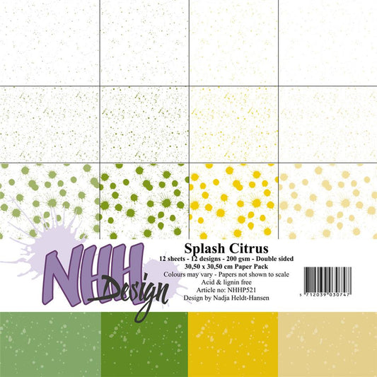 NHH Paperpad 30,5x30,5cm "Splash Citrus" NHHP521