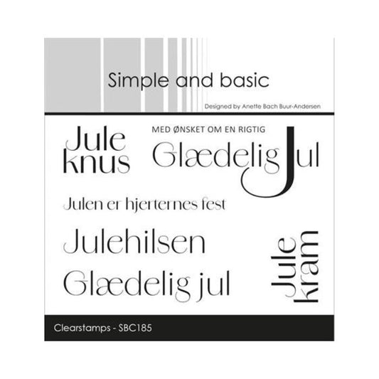 Simple and basic Clearstamp "Juleknus" SBC185