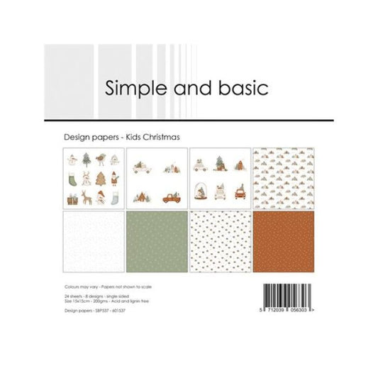 Simple and Basic Design Papers "Kids Christmas" SBP537