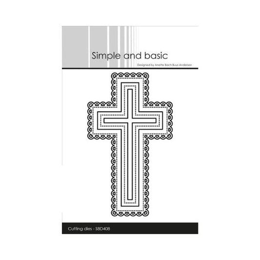 Simple and Basic die "Lace Edge - Crosses" SBD408