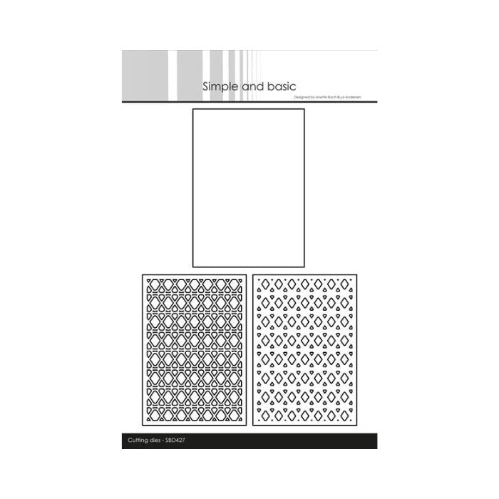 Simple and Basic die "A7 Layered- Geometric Pattern" SBD427