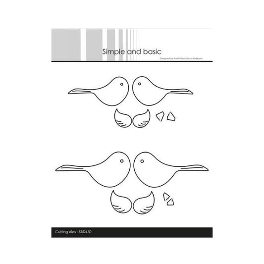 Simple and Basic die "Symmetrical Birds" SBD430