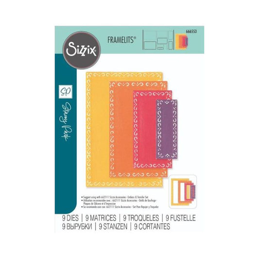 Sizzix/Stacey Park "Fanciful Framelits - Renee Deco Rectangles"