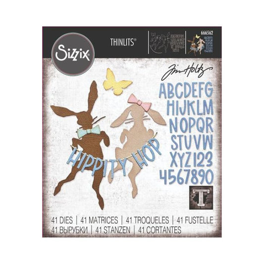 Sizzix/Tim Holtz Thinlits Die "Vault - Hippity Hop"