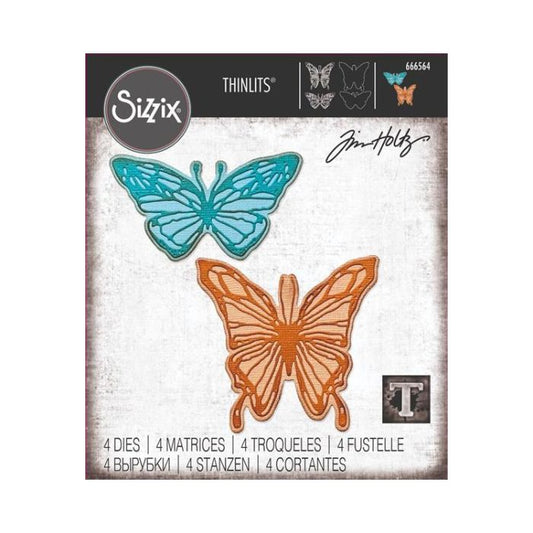 Sizzix/Tim Holtz Thinlits Die "Vault - Scribbly Butterfly"