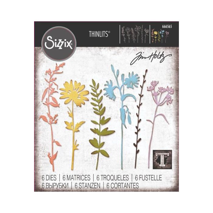 Sizzix/Tim Holtz Thinlits Die "Vault - Wildflowers"