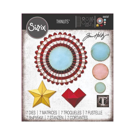 Sizzix/Tim Holtz Thinlits Die "Vault - Rosettes"