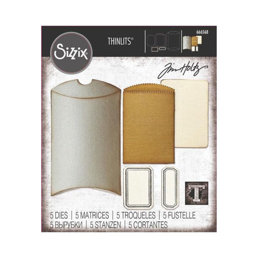 Sizzix/Tim Holtz Thinlits Die "Vault - Pillow Box + Bag"