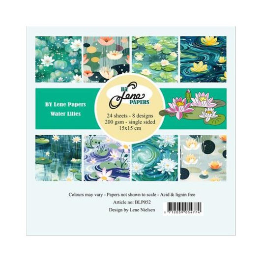 By Lene Paperpad 15x15 "Water Lilies" BLP052