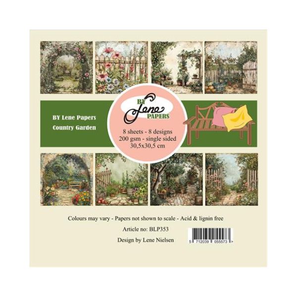 By Lene Paperpad 30x30 "Country Garden" BLP353