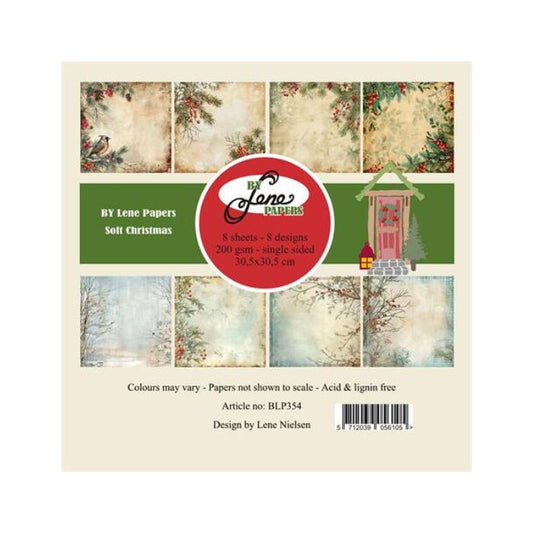 By Lene Paperpad 30x30 "Soft Christmas" BLP354