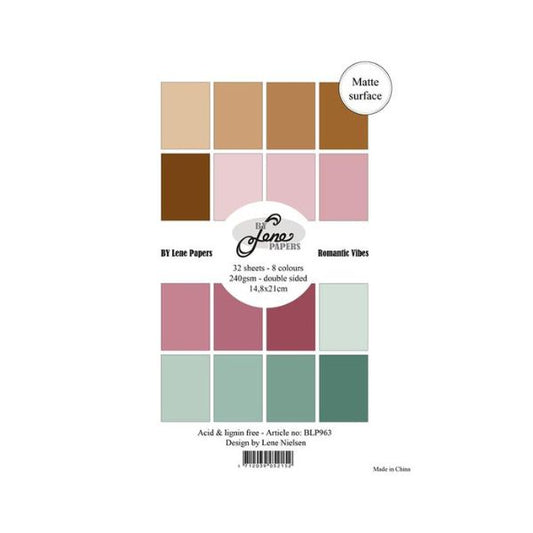 By Lene Paperpad A5 "Solid Colours - Romantic Vibes" BLP963