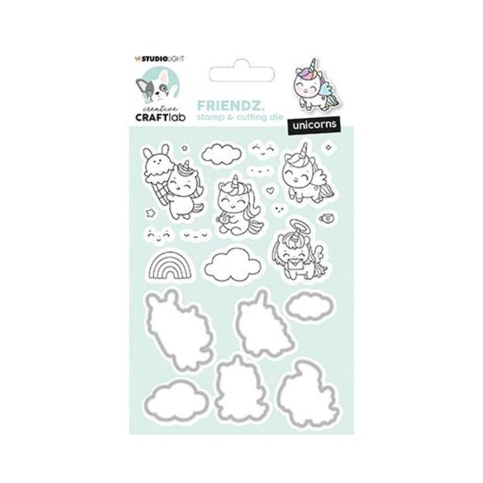 Studio Light Dies & Stamps "Unicorns Mini Friendz"