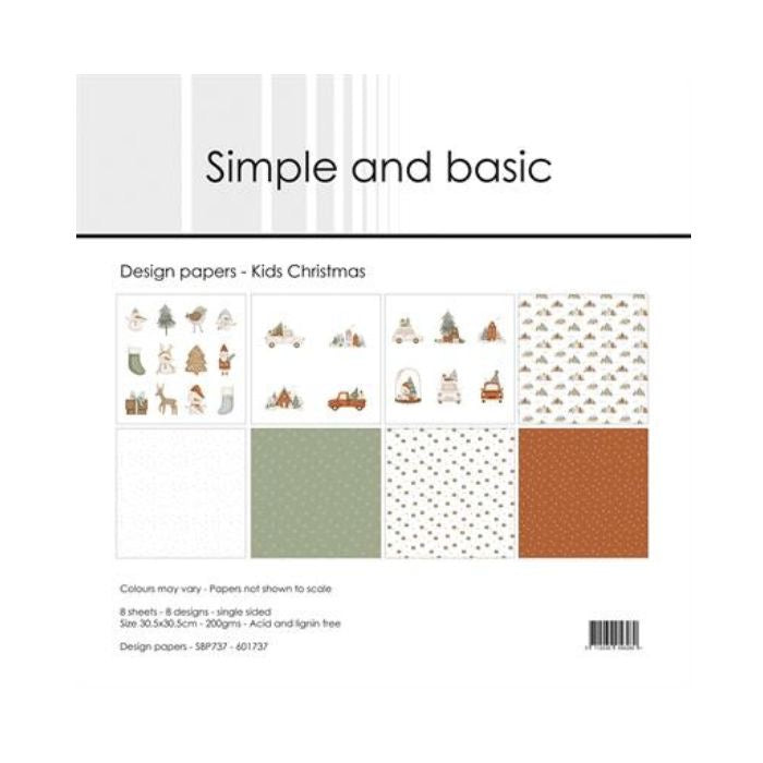 Simple and Basic Design Papers "Kids Christmas" SBP737