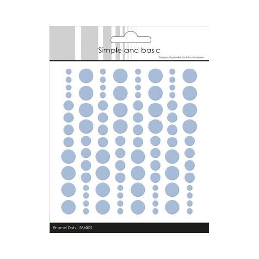 Simple and Basic Enamel Dots "Pigeon Blue (96 pcs)" SBA005