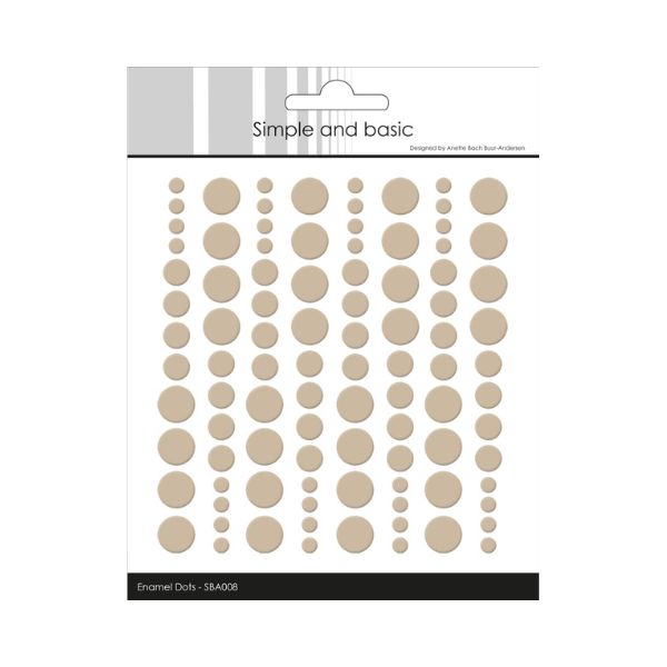 Simple and Basic Enamel Dots "Baileys Brown (96 pcs)" SBA008