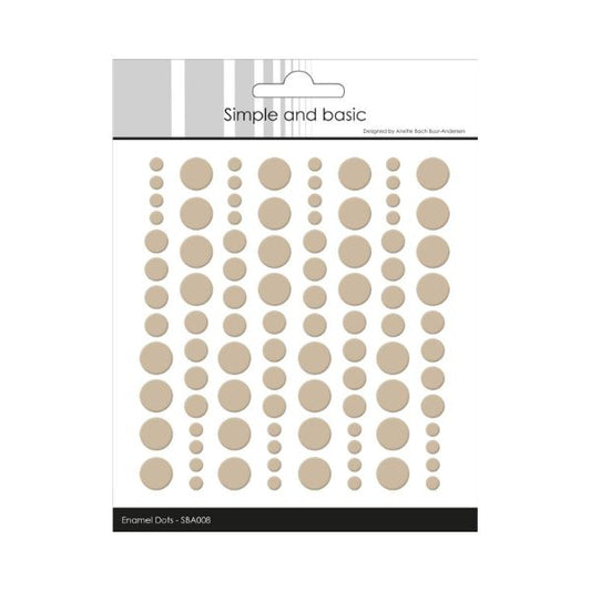 Simple and Basic Enamel Dots "Baileys Brown (96 pcs)" SBA008