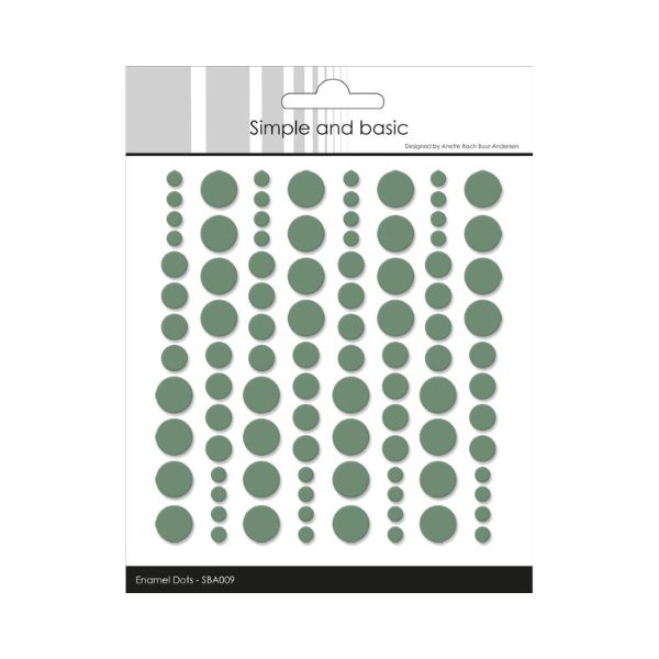 Simple and Basic Enamel Dots "Eucalyptus (96 pcs)" SBA009