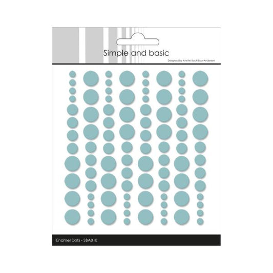 Simple and Basic Enamel Dots "Mint (96 pcs)" SBA010