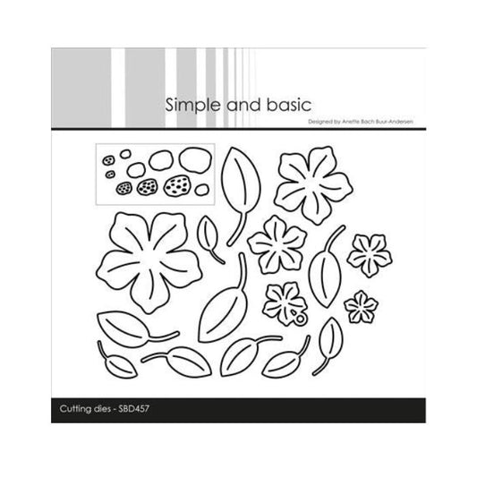 Simple and Basic die "Flowers and Leaves #2" SBD457