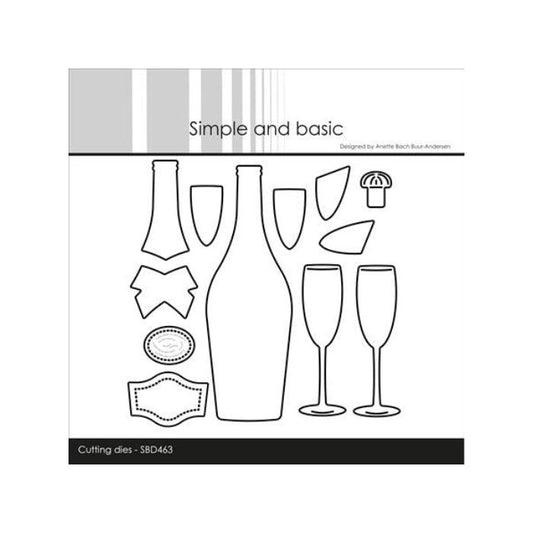 Simple and Basic die "Champagne Bottle" SBD463