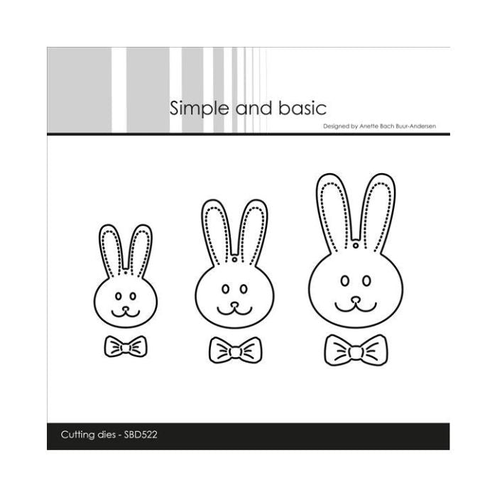 Simple and Basic die "Cute rabbits" SBD522