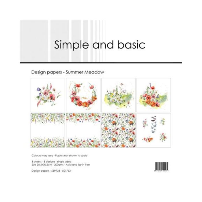 Simple and Basic Design Papers "Summer Meadow" SBP733