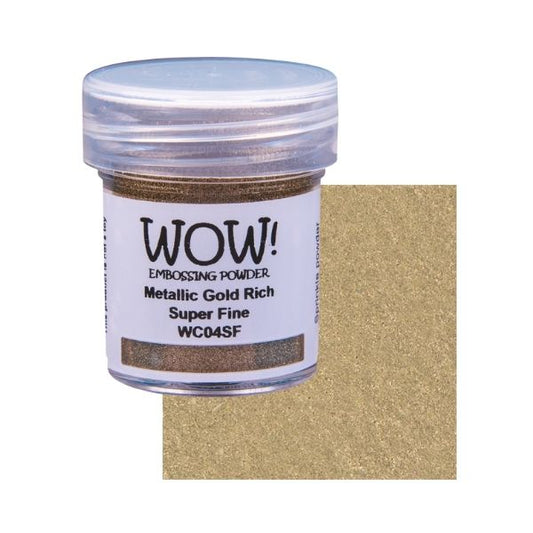 WOW! Embossing Powder "Metallics - Gold Rich - Super Fine" WC04SF