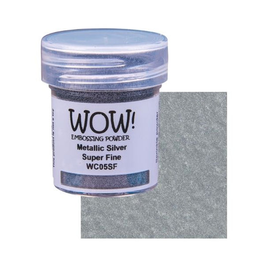 WOW! Embossing Powder "Metallics - Silver - Super Fine" WC05SF