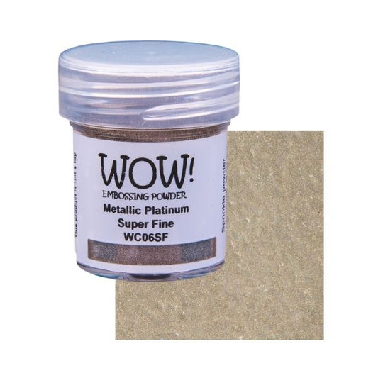 WOW! Embossing Powder "Metallics - Platinum - Super Fine" WC06SF