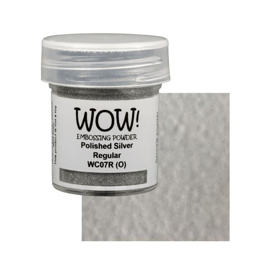 WOW! Embossing Powder "Metallics - Polished Silver - Regular" WC07R