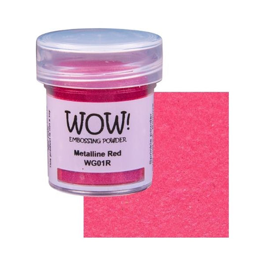 WOW! Embossing Powder "Metallines - Red Metalline - Regular" WG01R