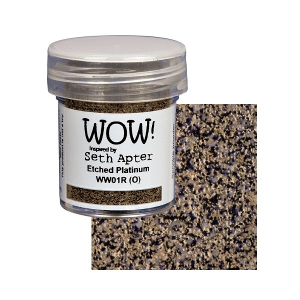 WOW! Embossing Powder "Mixed Media - Etched Platinum - Regular" WW01R